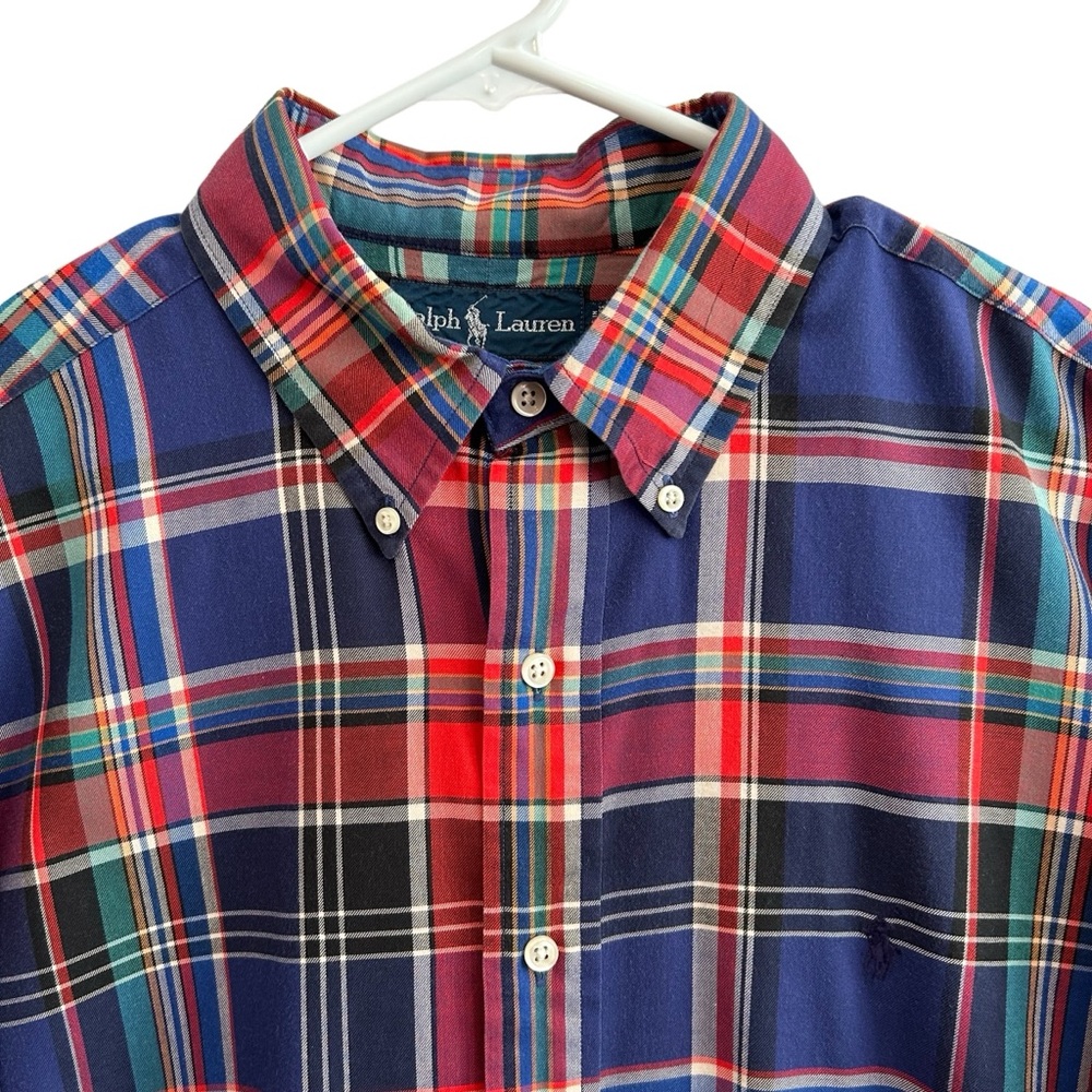Ralph Lauren Blake Plaid Button Down Shirt H21